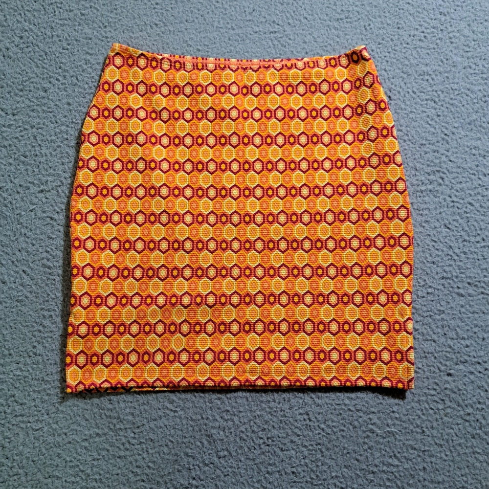 Miesis Swimwear Women`s Multicolor Geometric Print Swim Skirt Cover up / Size M
